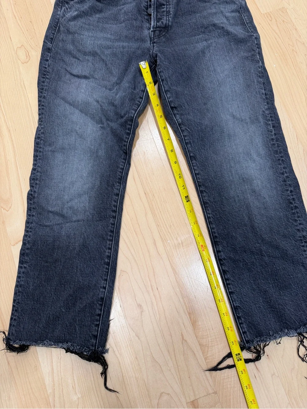 MOTHER Women's High Waisted Hiker Hoover Jeans with Raw Hem